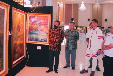 Pameran Lukisan Meriahkan HUT Bhayangkara 76