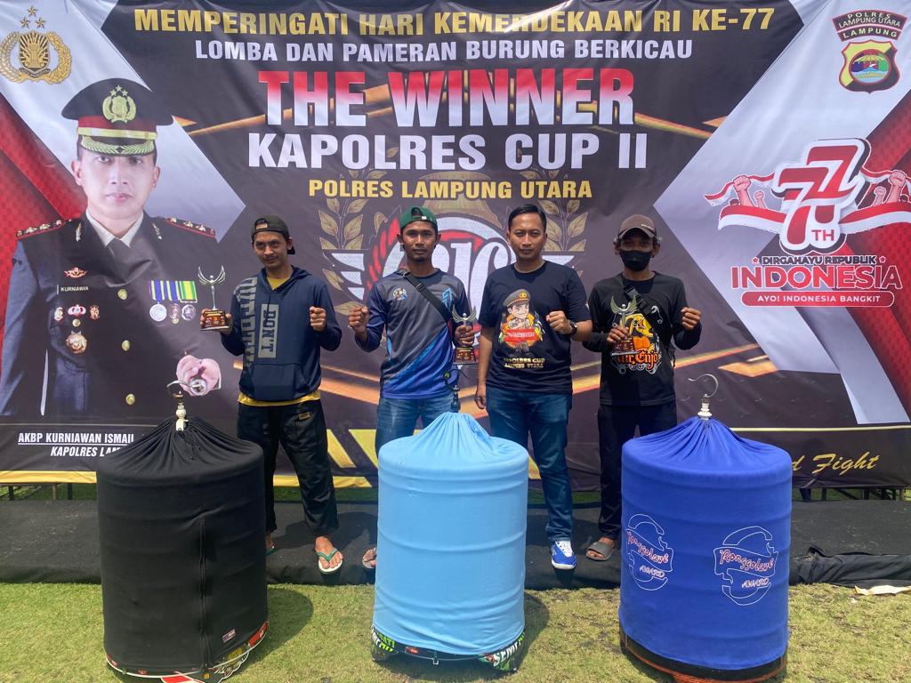Polres Lampung Utara Gelar Lomba Burung Berkicau