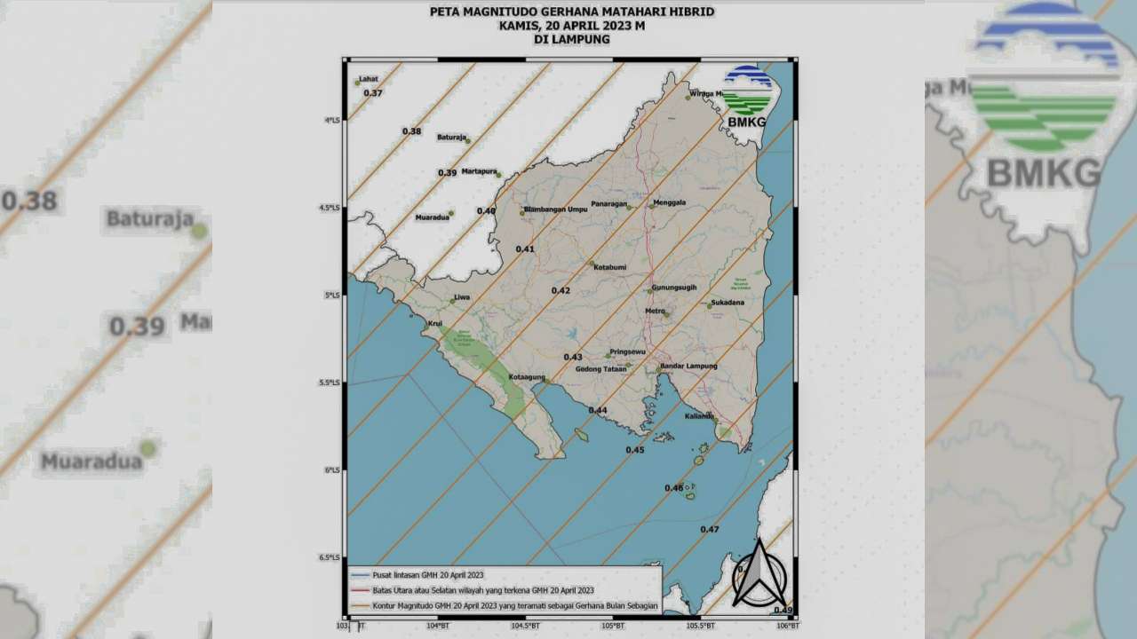 Gerhana Matahari Hibrida Teramati dari Lampung
