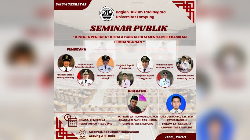 FH Unila Gelar Seminar Publik