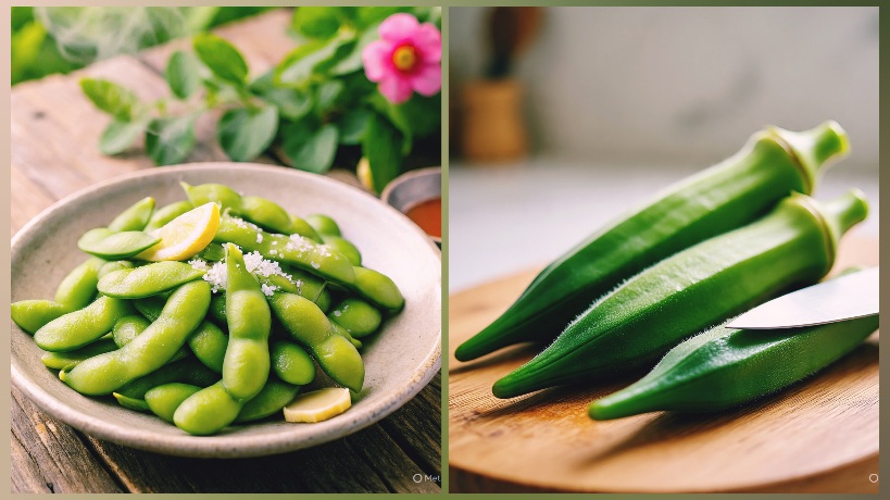 Edamame dan Okra Indonesia