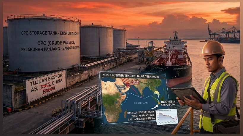 Ekspor Lampung Paling Terdampak Perang