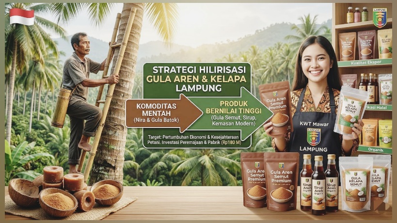 Hilirisasi Gula Aren dan Gula Kelapa Lampung
