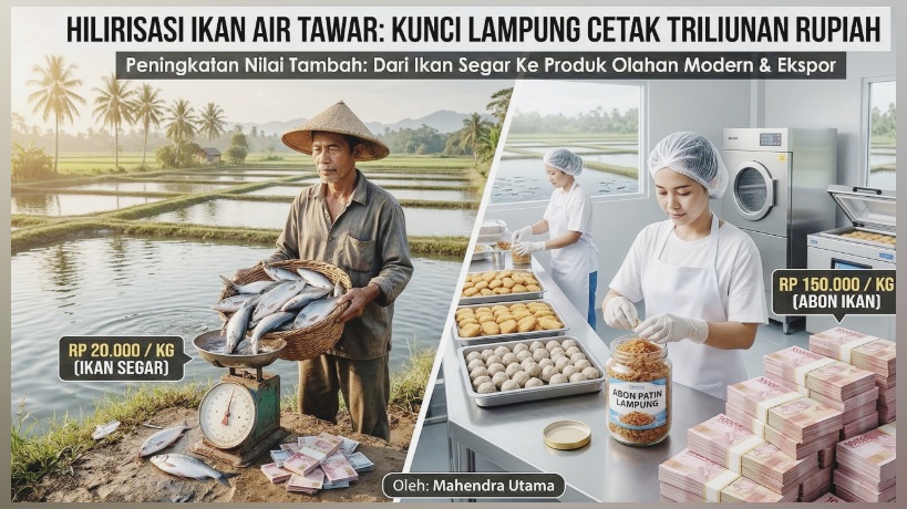 Hilirisasi Ikan Air Tawar di Lampung