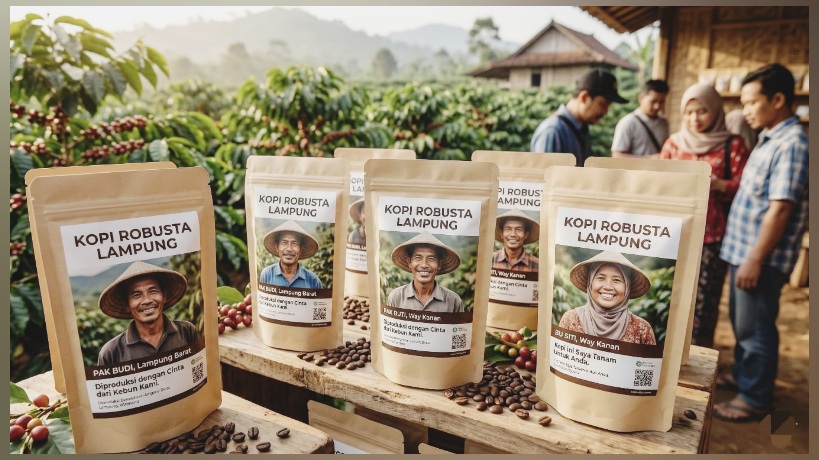Membungkus Kopi dengan Wajah Petani