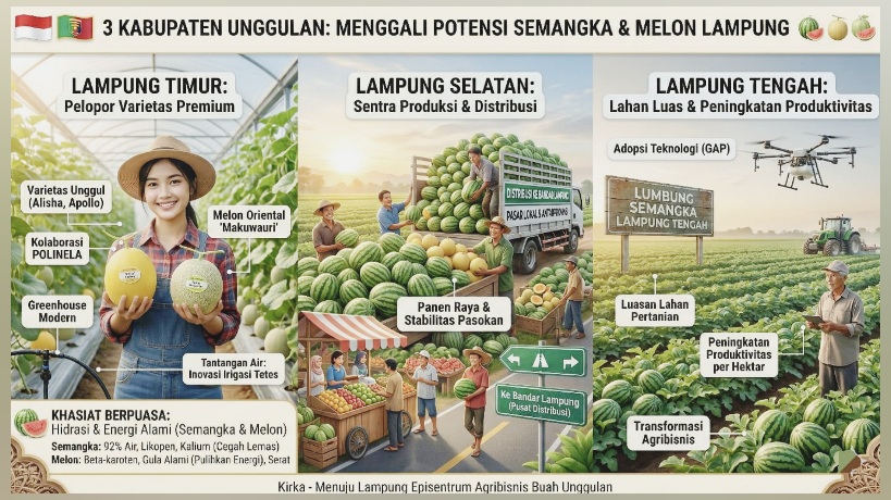 Potensi Semangka dan Melon Lampung