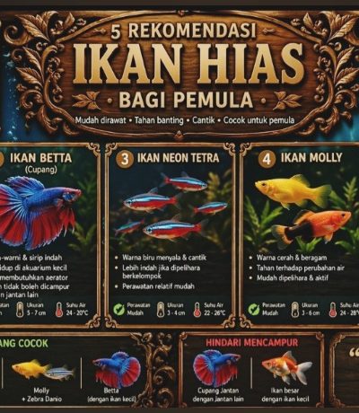 Rekomendasi 5 Ikan Hias bagi Pemula