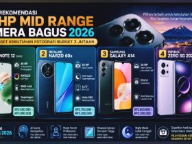 4 Rekomendasi HP Mid Range Kamera Bagus 2026