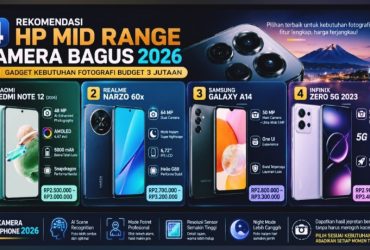 4 Rekomendasi HP Mid Range Kamera Bagus 2026