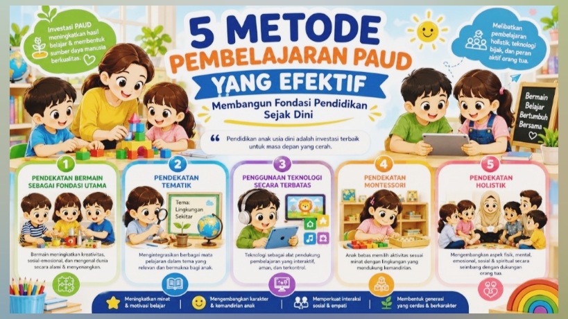 5 Metode Pembelajaran PAUD yang Efektif