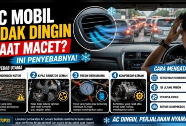 5 Penyebab AC Mobil Tidak Dingin Saat Macet