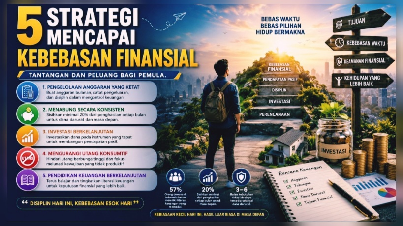 5 Strategi Mencapai Kebebasan Finansial
