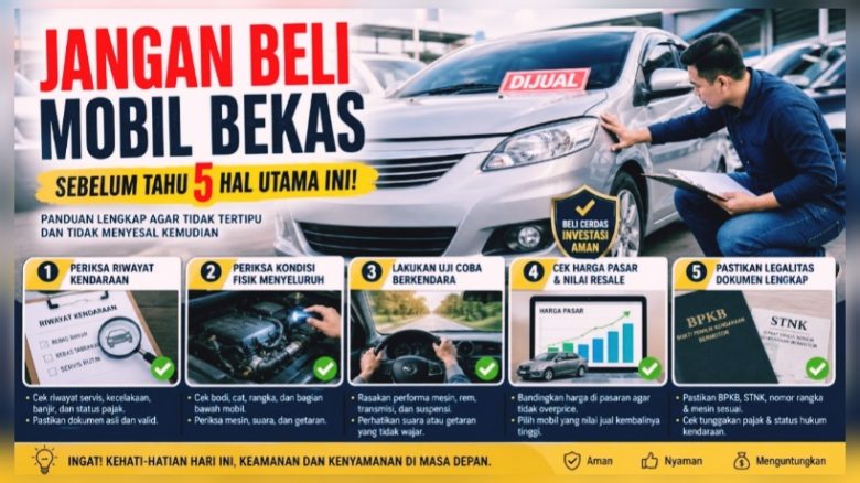 5 Tips Penting Sebelum Beli Mobil Bekas