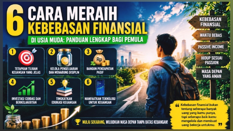 6 Cara Meraih Kebebasan Finansial di Usia Muda