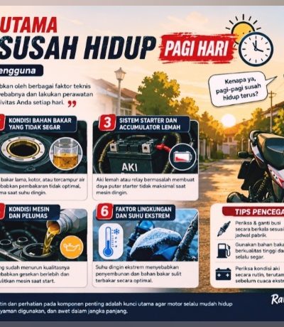 6 Penyebab Motor Susah Hidup Pagi Hari