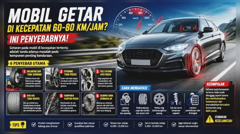 6 Penyebab Utama Mobil Getar Saat Ngebut