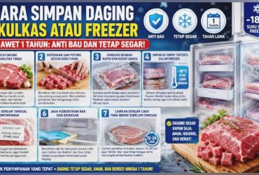 7 Cara Simpan Daging di Kulkas atau Freezer