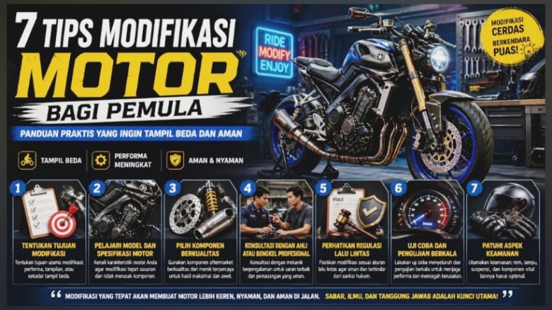 7 Tips Modifikasi Motor bagi Pemula