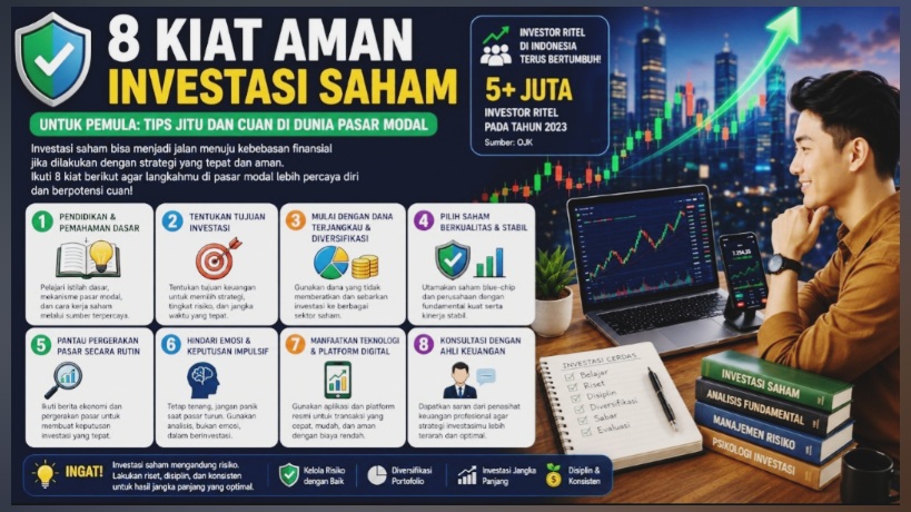 8 Kiat Aman Investasi Saham untuk Pemula
