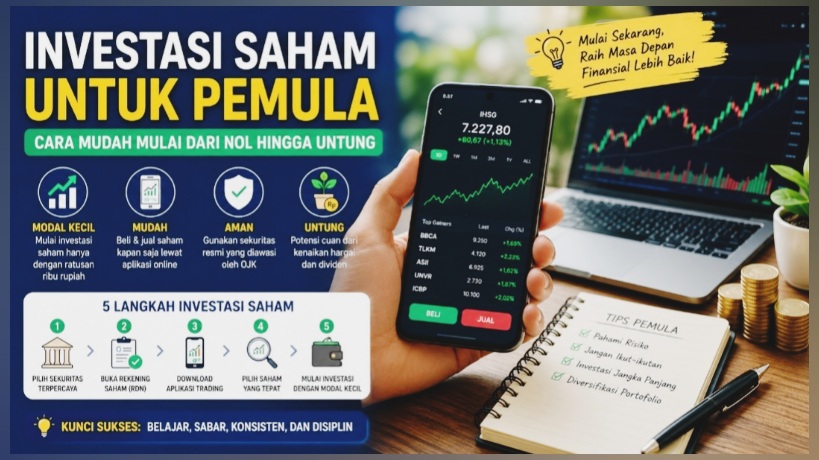 Cara Investasi Saham dari Nol Hingga Untung