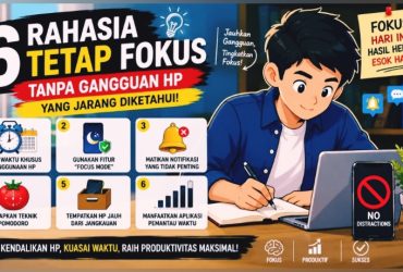 Inilah 6 Rahasia Tetap Fokus Tanpa Gangguan HP