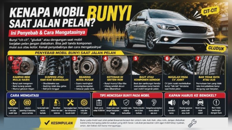 Kenapa Mobil Bunyi Saat Jalan Pelan