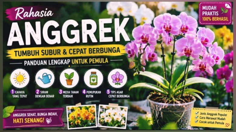Rahasia Anggrek Tumbuh Subur dan Cepat Berbunga