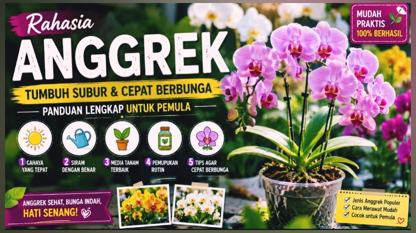 Rahasia Anggrek Tumbuh Subur dan Cepat Berbunga
