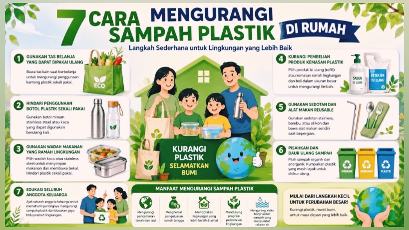 7 Cara Mengurangi Sampah Plastik di Rumah