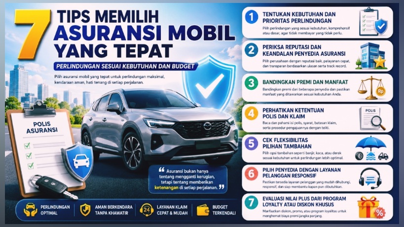 7 Tips Memilih Asuransi Mobil yang Tepat