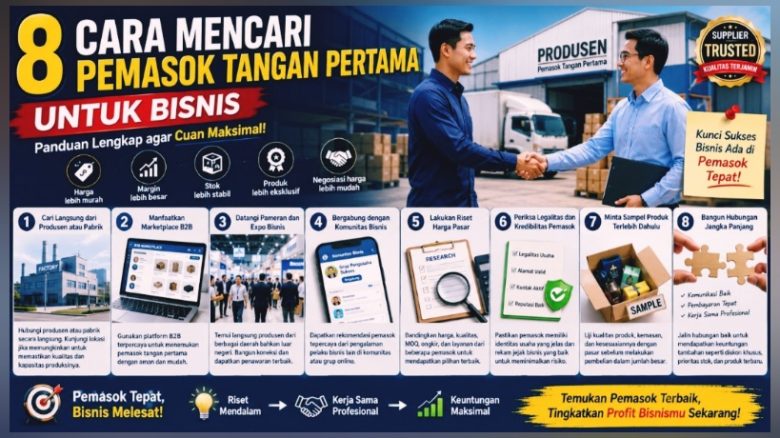 8 Cara Mencari Pemasok Tangan Pertama untuk Bisnis