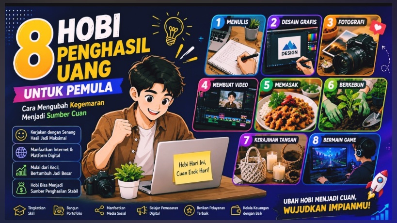 8 Hobi Penghasil Uang untuk Pemula