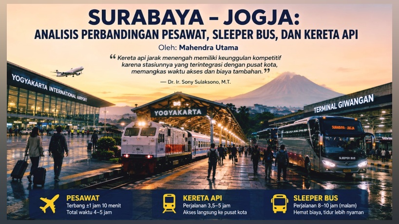 Analisis Perbandingan Pesawat Sleeper Bus Kereta Api