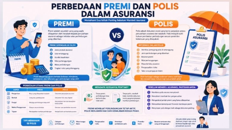 Inilah Perbedaan Premi dan Polis dalam Asuransi