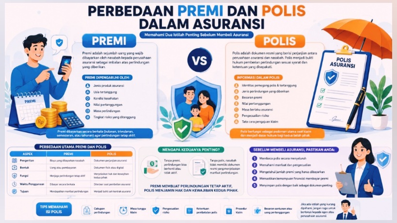 Inilah Perbedaan Premi dan Polis dalam Asuransi