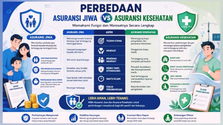 Perbedaan Asuransi Jiwa dan Asuransi Kesehatan