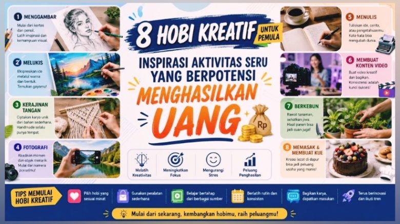 Inilah 8 Hobi Kreatif untuk Pemula