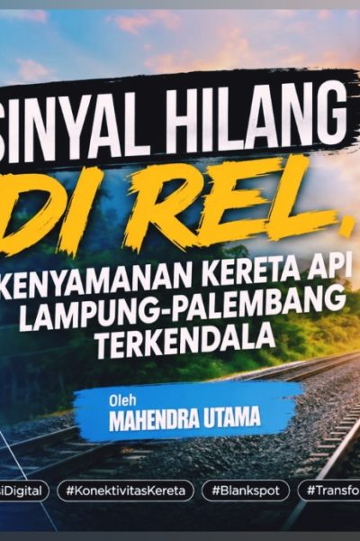 Kenyamanan Kereta Api Lampung-Palembang Terkendala