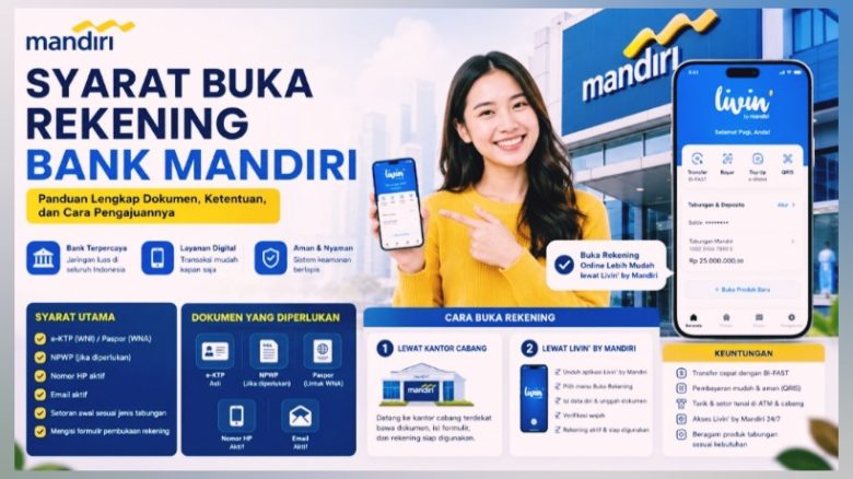 Syarat Buka Rekening Bank Mandiri