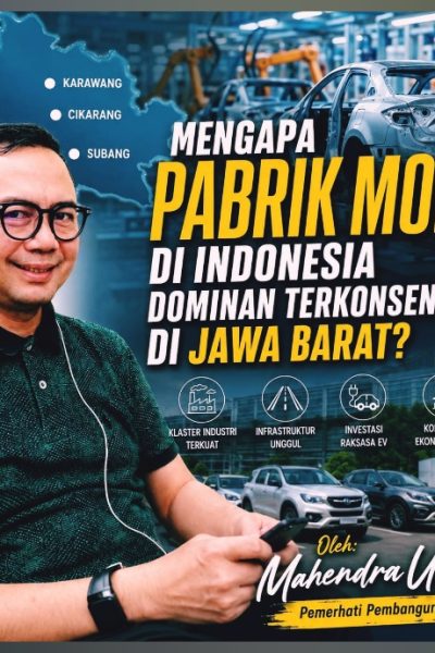 Pabrik Mobil di Indonesia Dominan di Jawa Barat