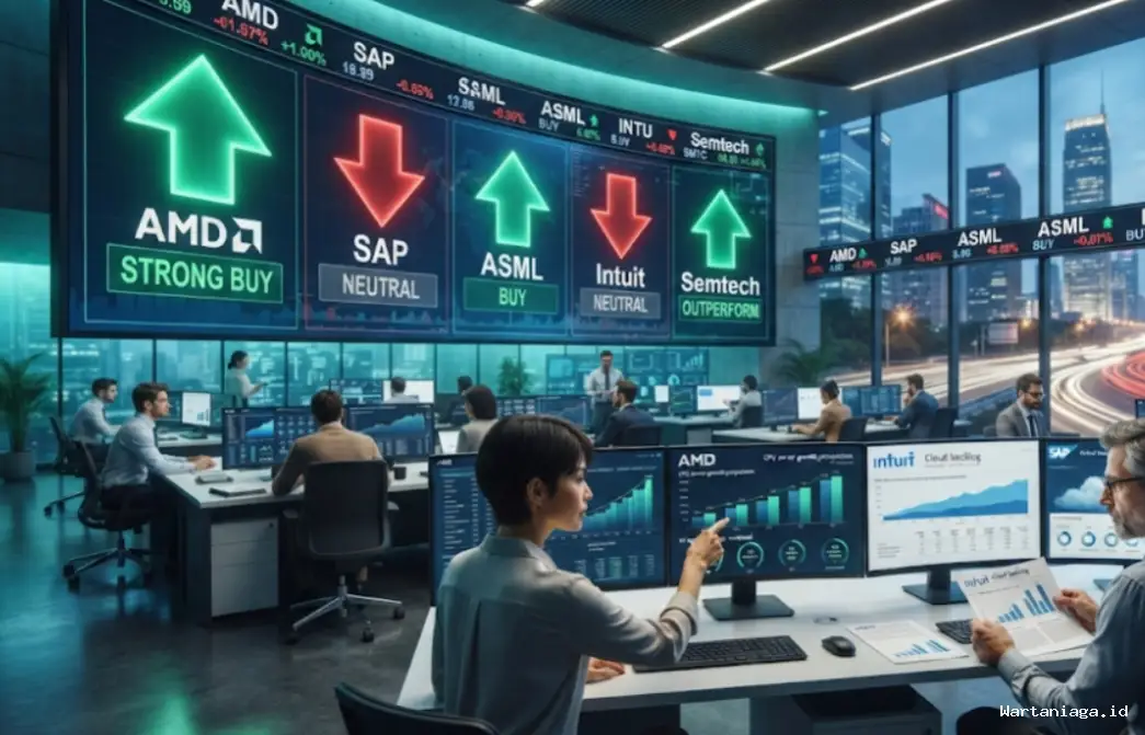 Analis AI Ubah Rekomendasi Saham AMD, SAP, ASML, Intuit, dan Semtech