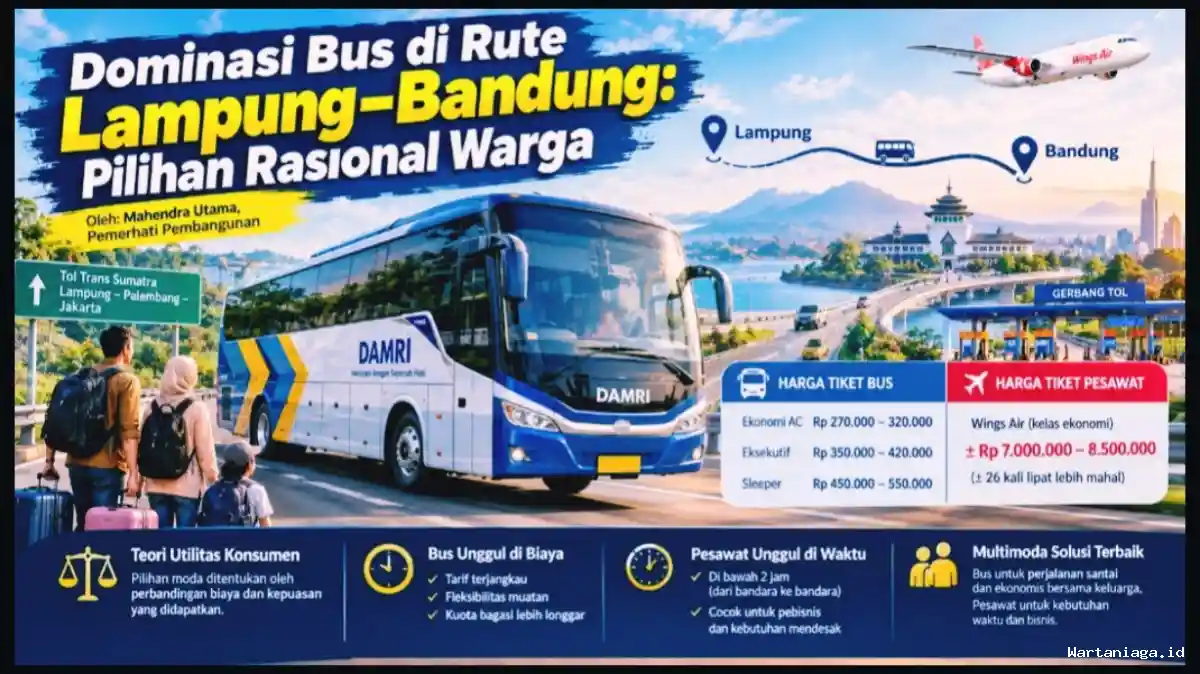 Dominasi Bus di Rute Lampung-Bandung