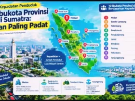 Kepadatan Penduduk 10 Ibukota Provinsi di Sumatra